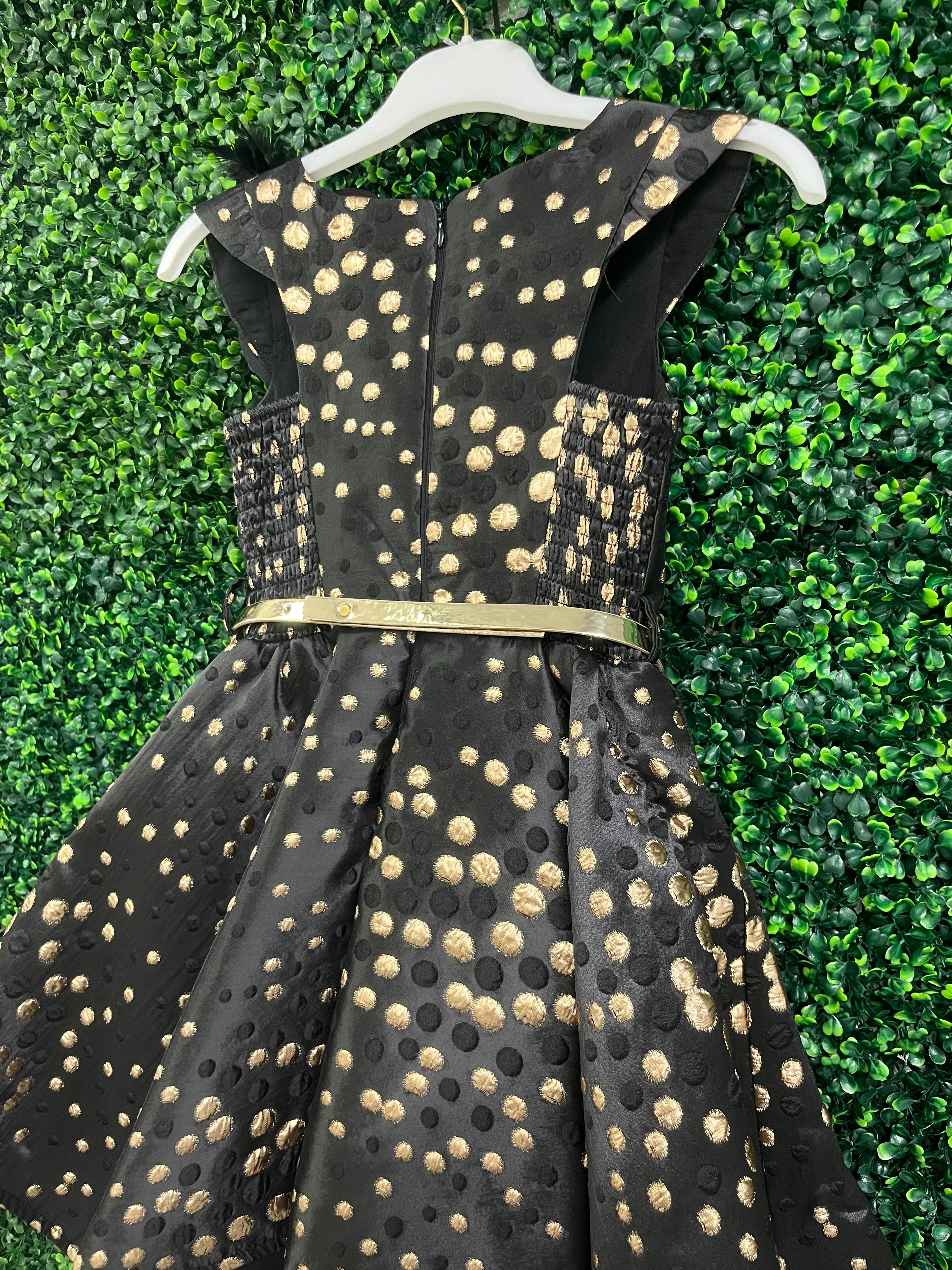 Girls' Black and Gold Special Ocassion Party Dress 3842 - Image 4