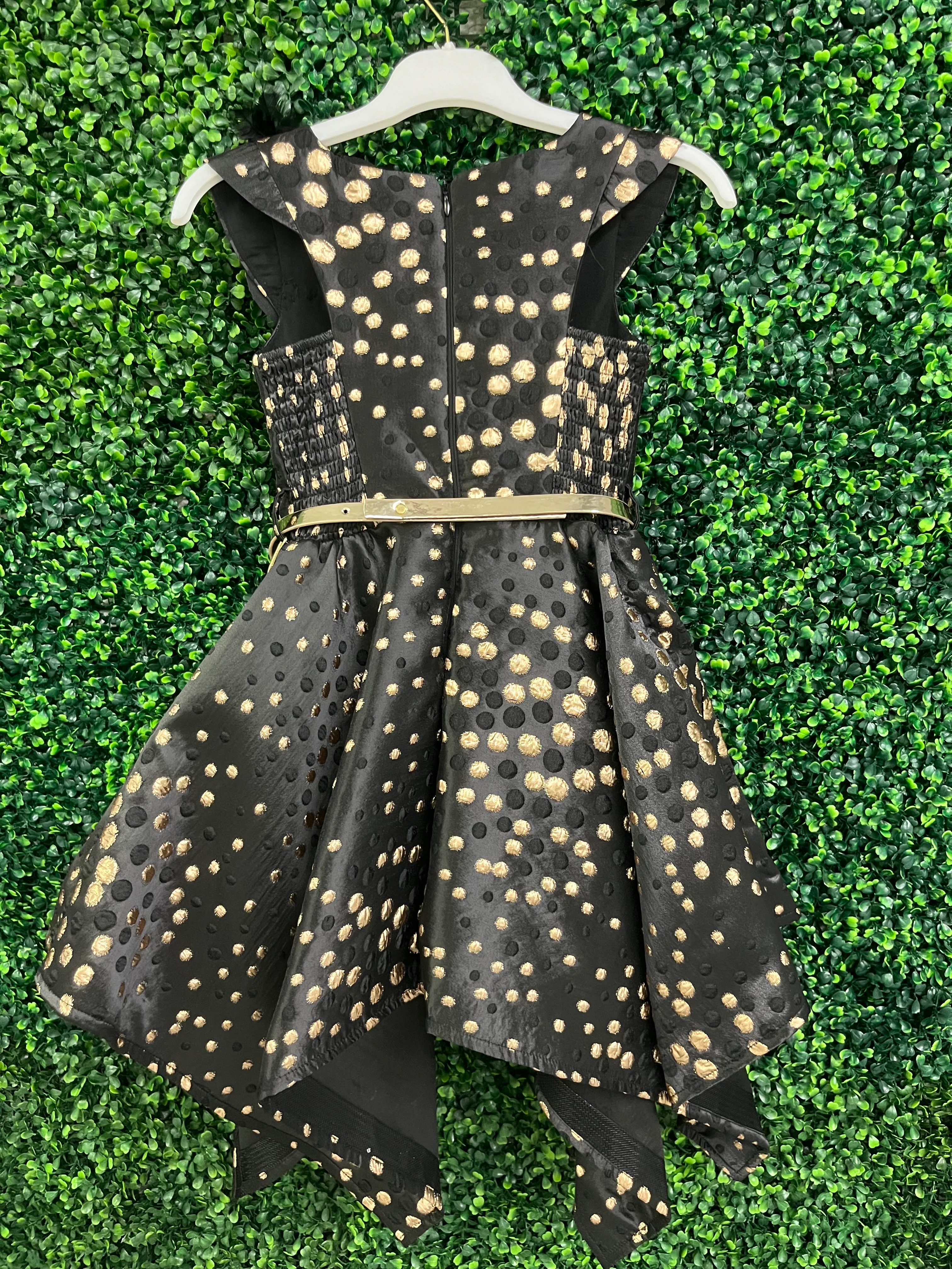 Girls' Black and Gold Special Ocassion Party Dress 3842 - Image 5
