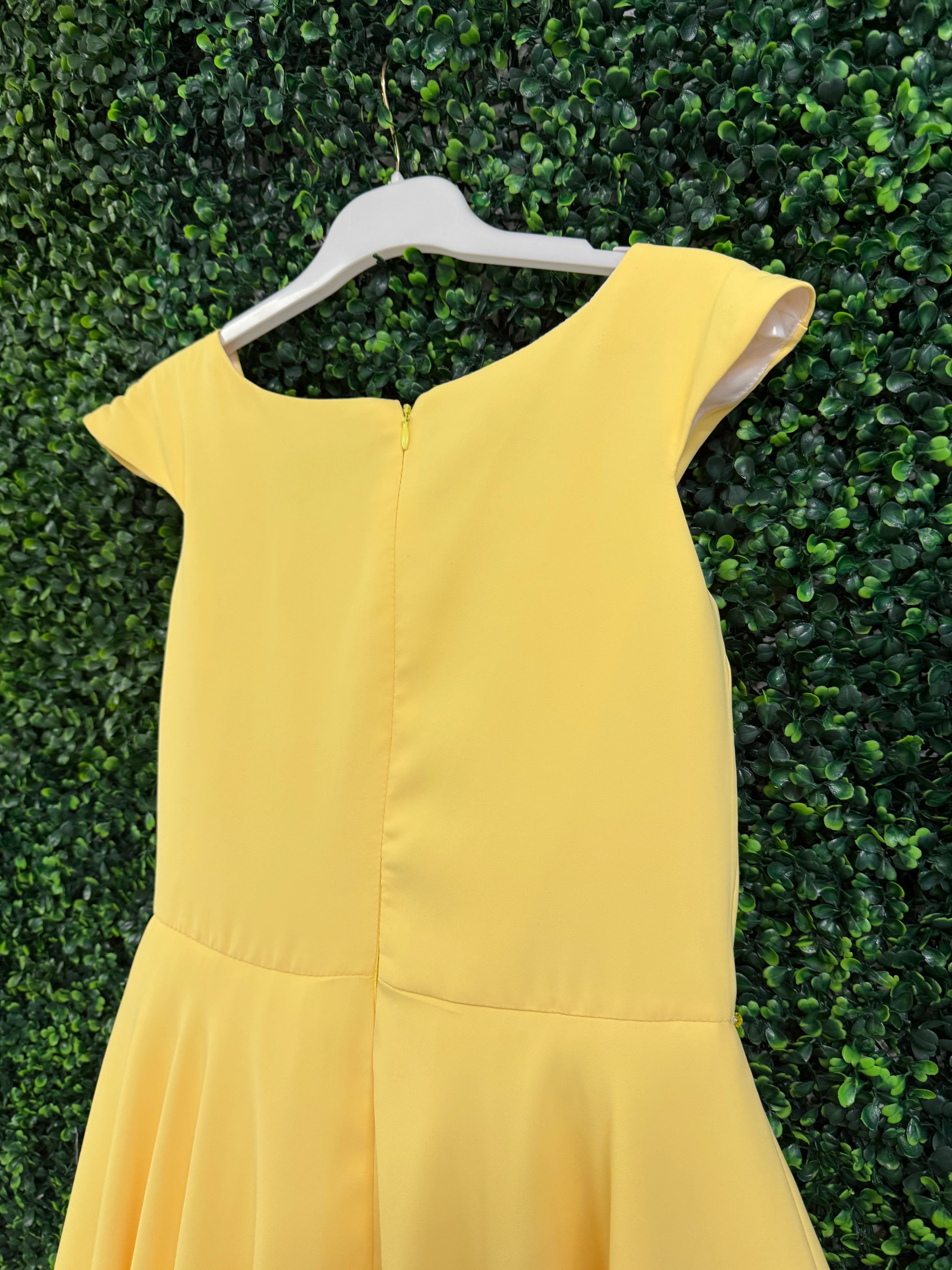 Beggi Girls' Yellow Chiffon Special Occasion Dress 5818 - Image 5