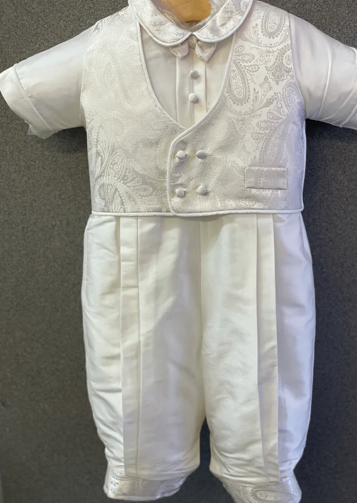 Piccolo Bacio Gerardo Boys' Baptism with Piping - Image 5