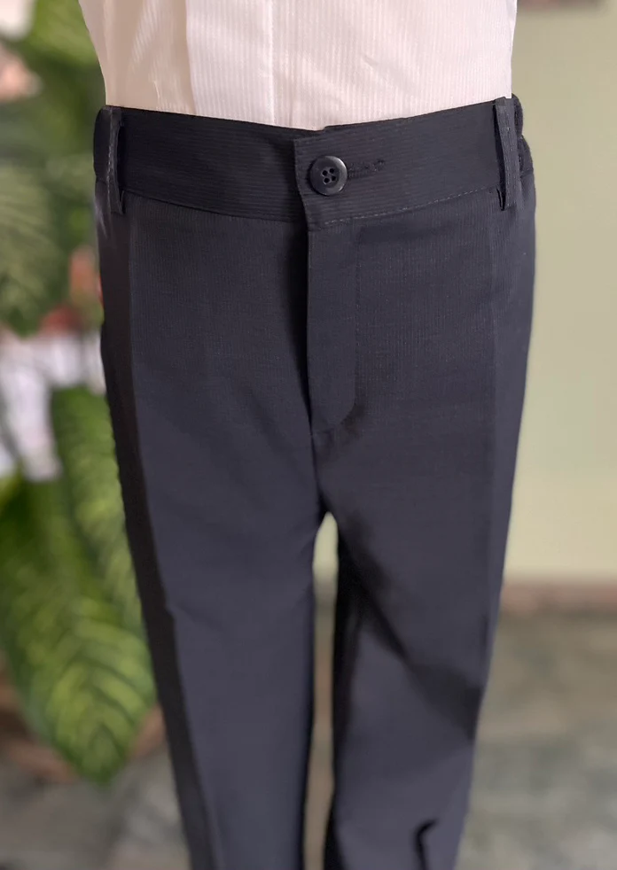 Michelina Bimbi Boys Gaberdine Italian 3pc Suit Classic Navy - Image 11