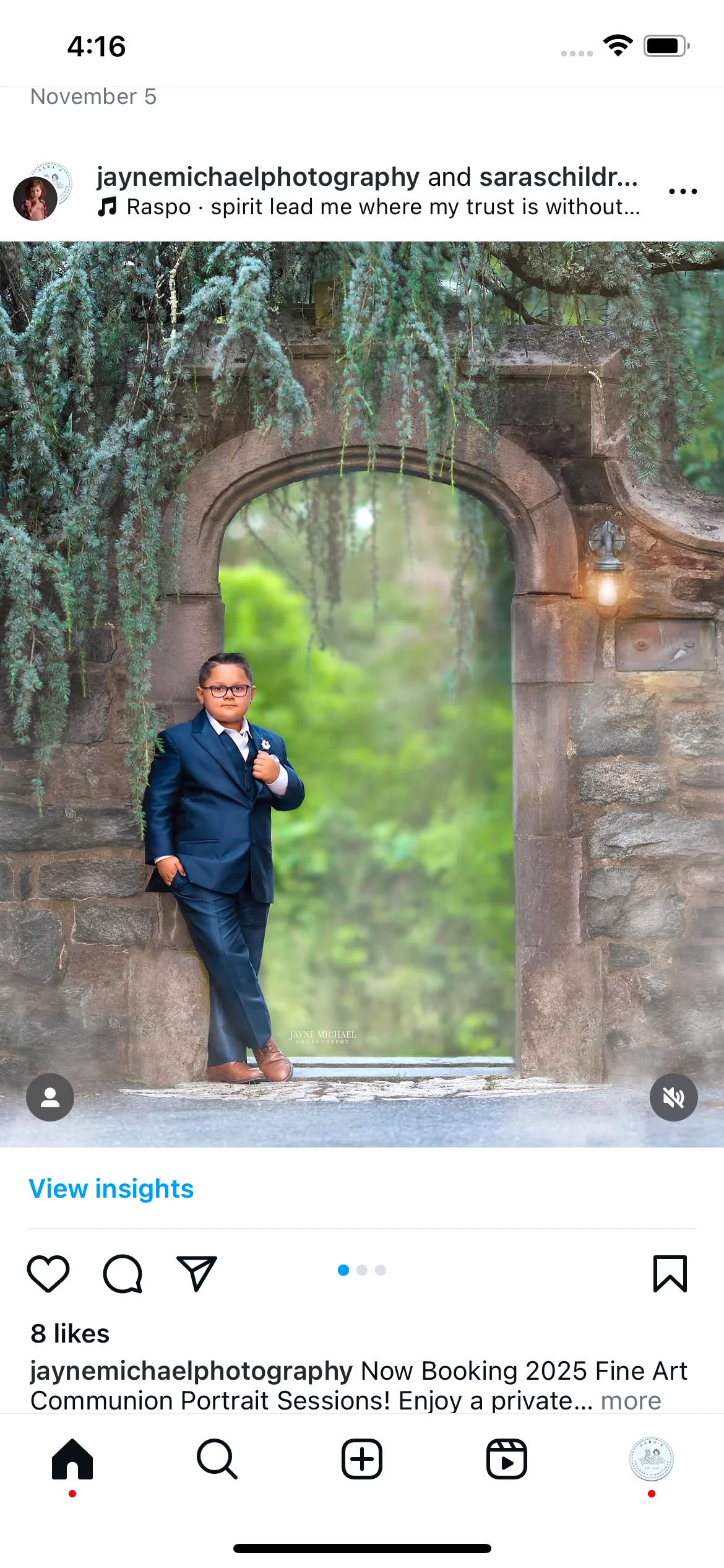 Michelina Bimbi Boys Gaberdine Italian 3pc Suit Classic Navy - Image 16