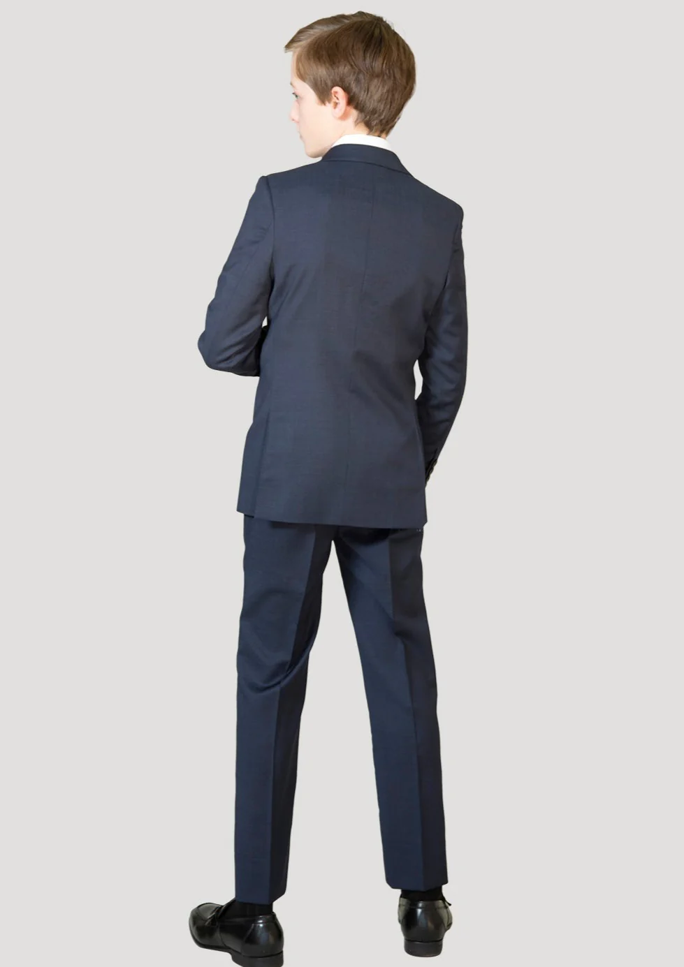 Classic Boys Sapphire Navy Slim Fit Suit - Image 5