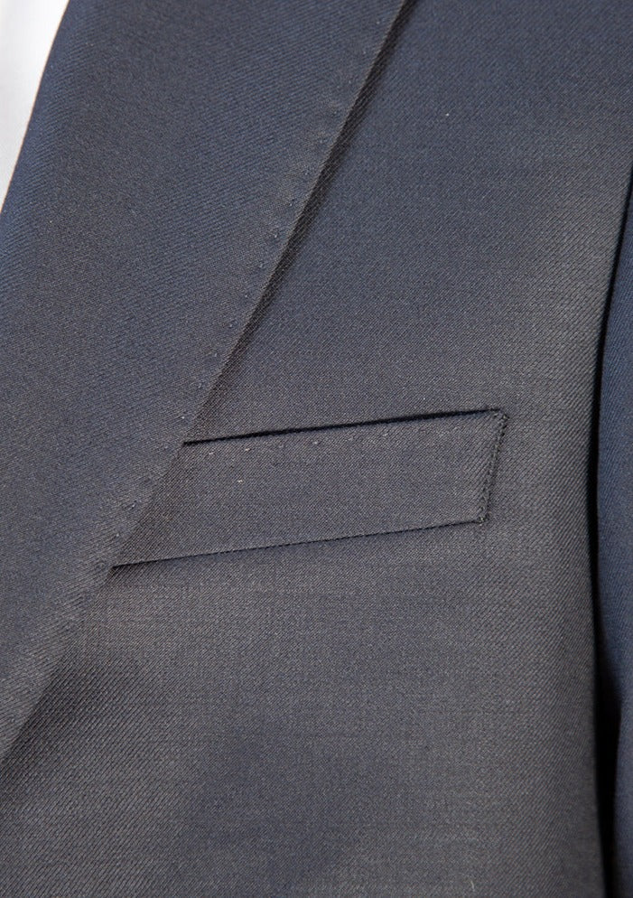 Boys Wool Gaberdine Classic 2 Button Navy Suit - Image 5