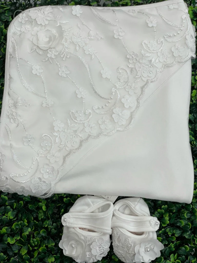 Princess Daliana Christening Girl Changing Outfit And Headband P90243 - Image 4