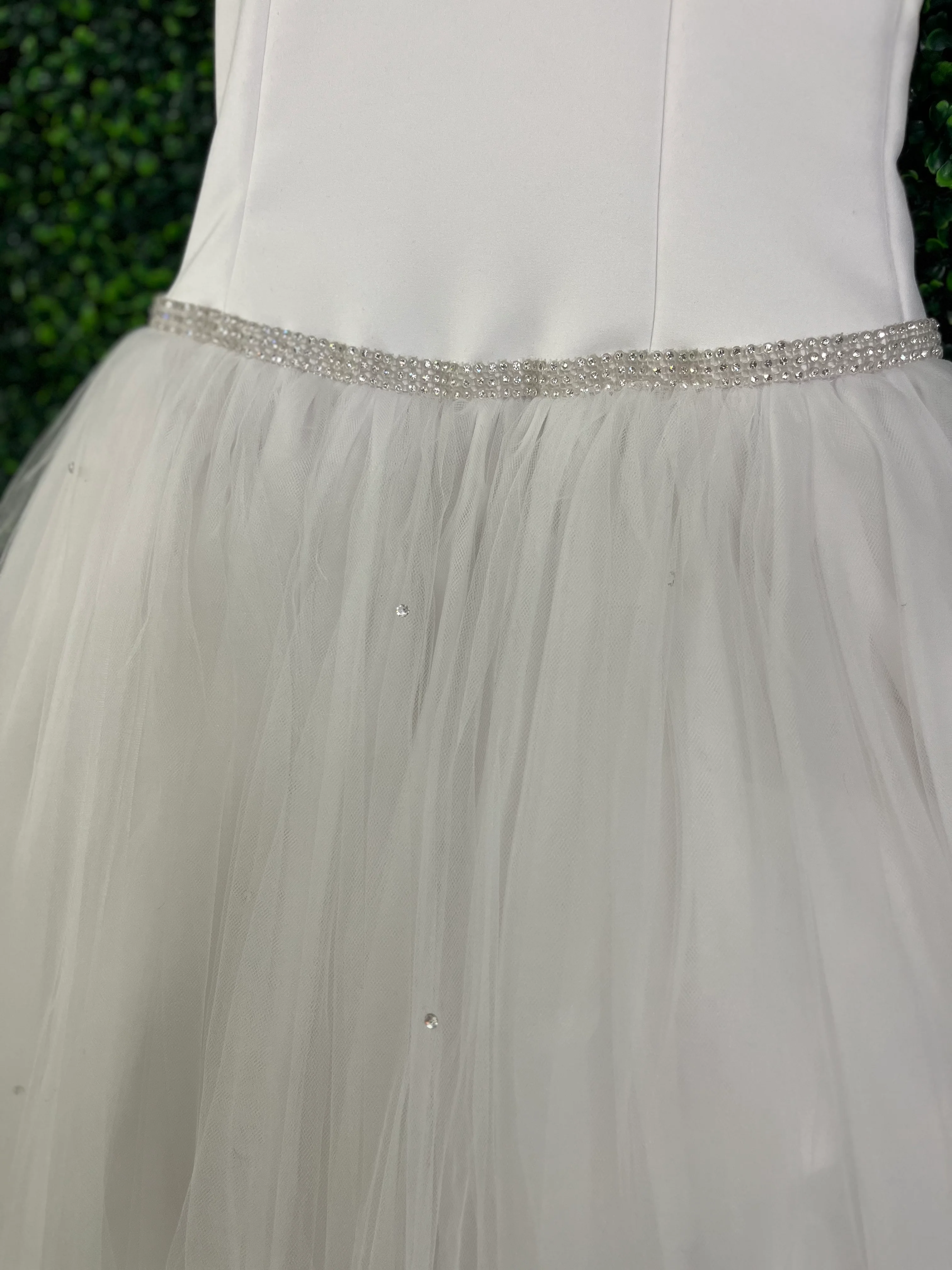 Christie Helen Girls’ Halter Rhinestone Tulle Gown- Sample Sale - Image 3