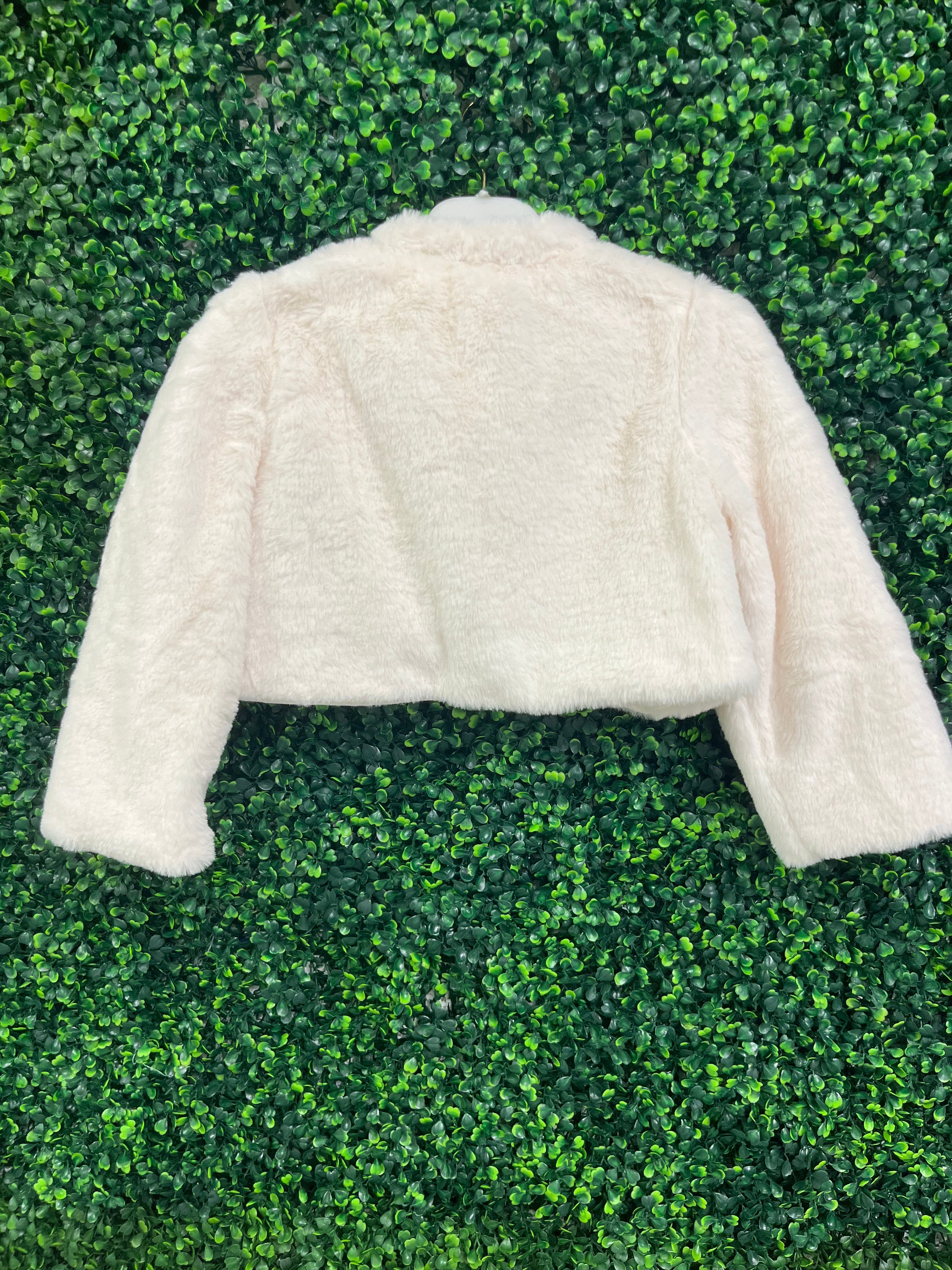 Girls’ Cream Fur Bolero 184 - Image 3