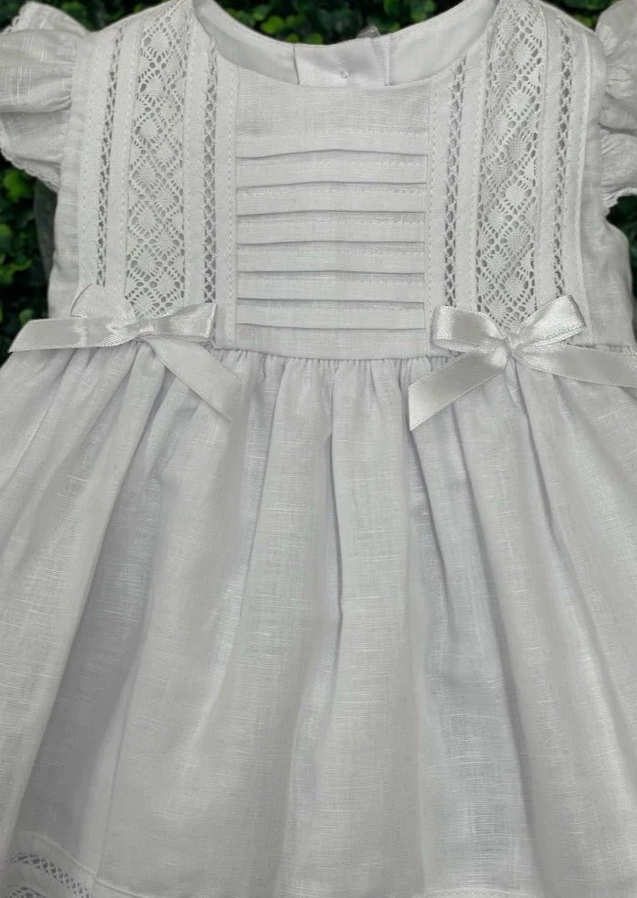 Karela Linen Ceremonial Dress With Embroidery 541 - Image 3