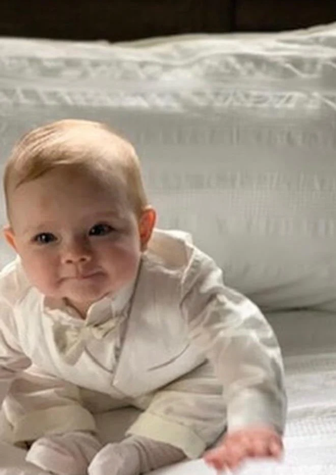 Boys Linen Christening Outfit - Image 3