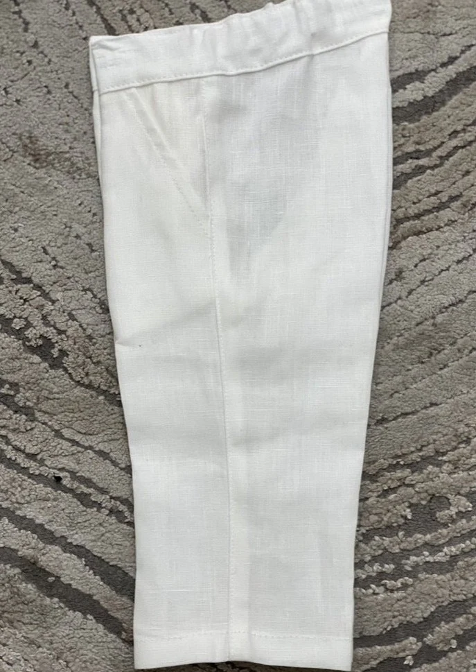 Boys Linen Christening Outfit - Image 8