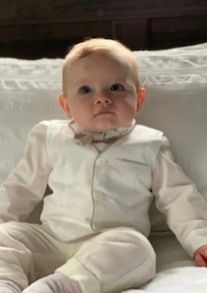 Boys Linen Christening Outfit - Image 9