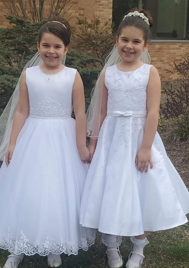 Sweetie Pie Delicate A-line Embroidered Communion Dress Athena - Image 5