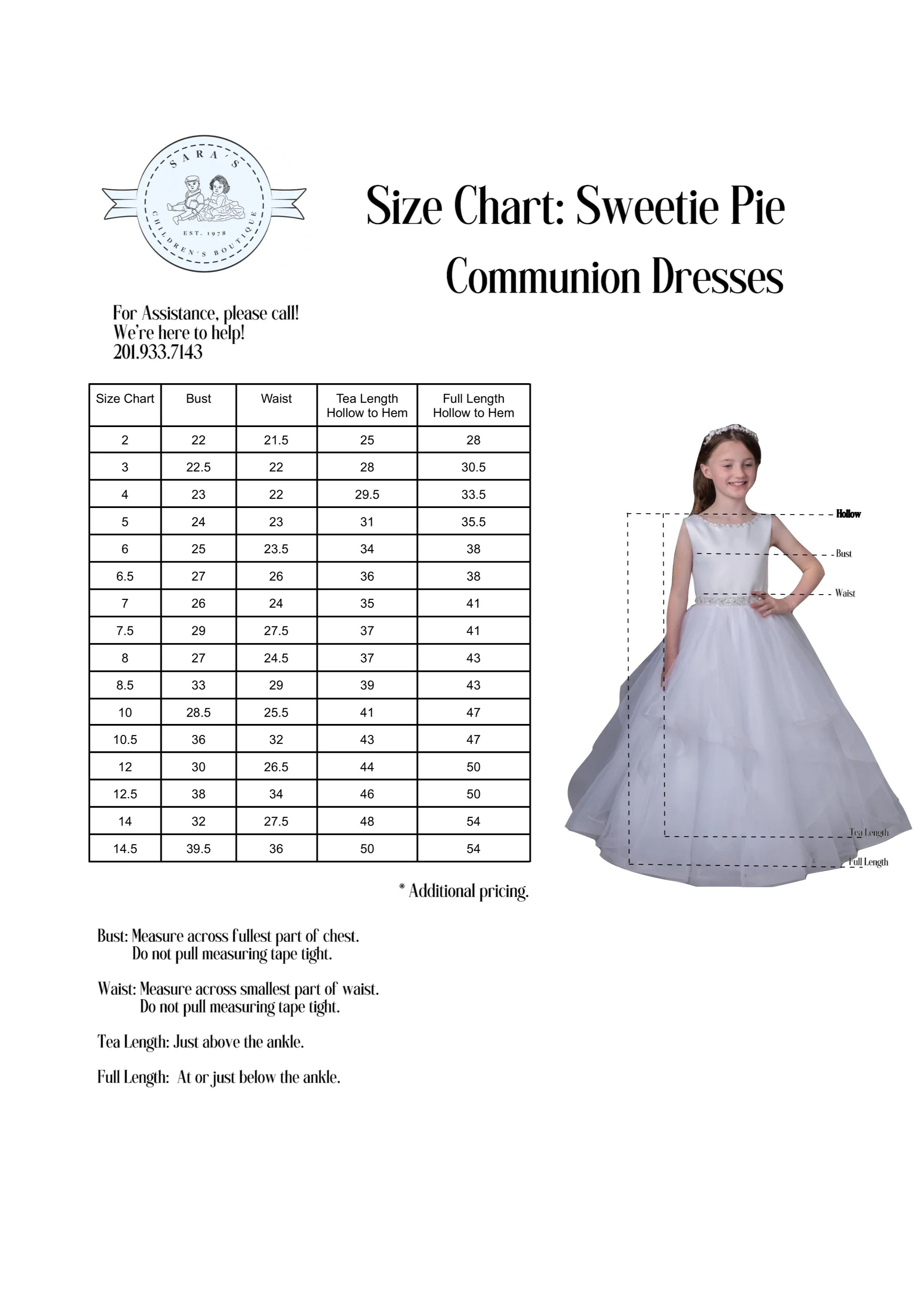 Sweetie Pie Delicate A-line Embroidered Communion Dress Athena - Image 6