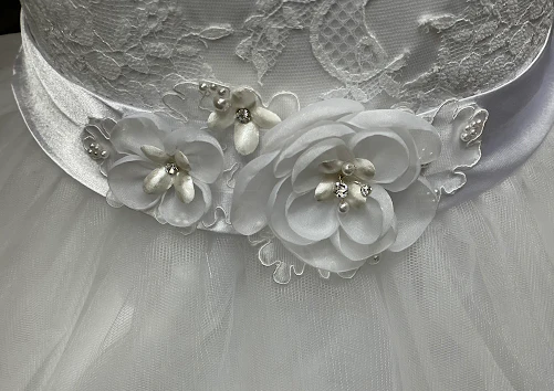 Macis Design Delicate Lace And Tulle Communion Gown T1851 - Image 4