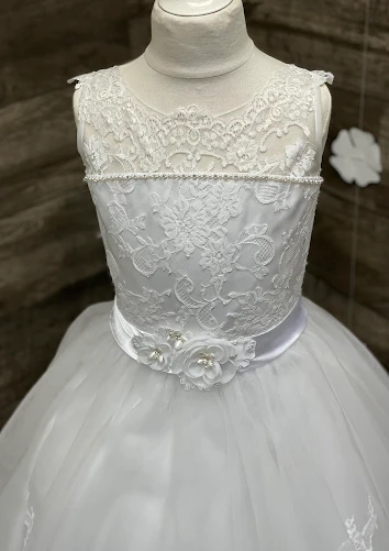 Macis Design Delicate Lace And Tulle Communion Gown T1851 - Image 6