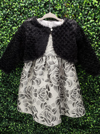 Floral Jacquard Lito Holiday Dress C538 - Image 4