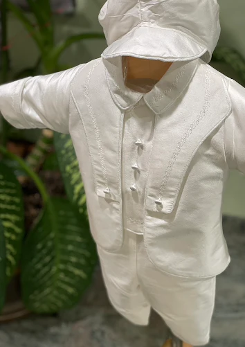 Piccolo Bacio Boys' Luciano Baptism Outfit - Image 6