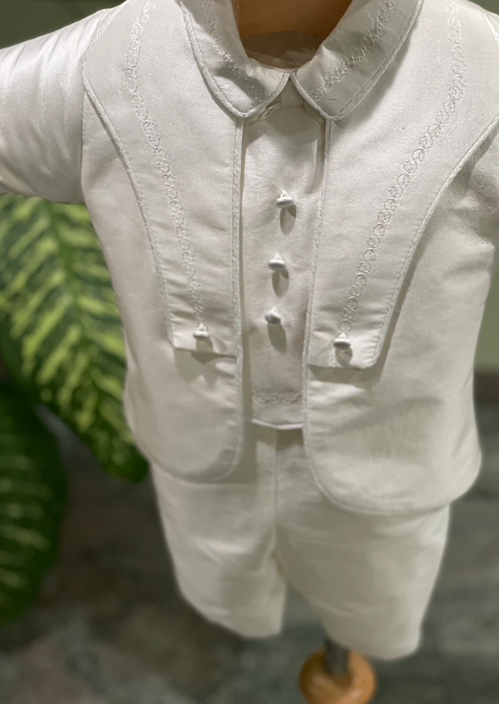 Piccolo Bacio Boys' Luciano Baptism Outfit - Image 7