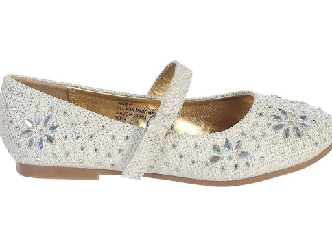 Girls Embellished MaryJane Flat Shoe - Image 3