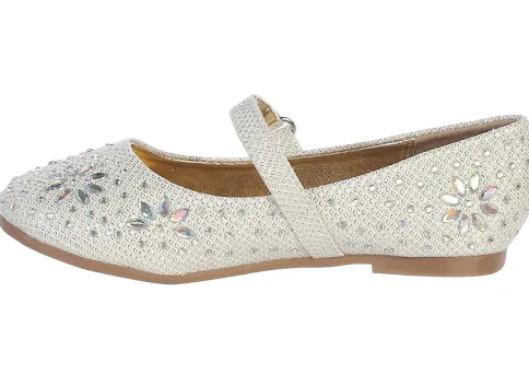 Girls Embellished MaryJane Flat Shoe - Image 4