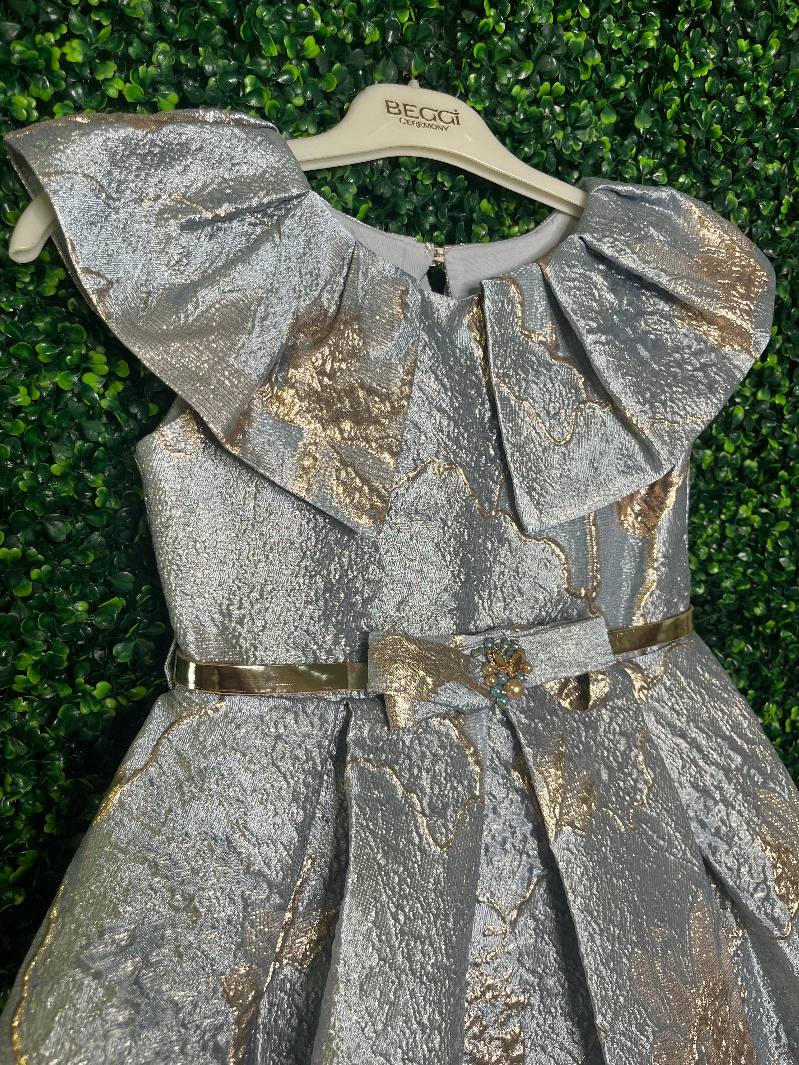 Girls' Jacquard Special Ocassion Party Dress 3818 - Image 3