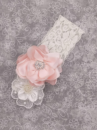 Infant Girls’ One Piece Ivory and Rose Outfit - Image 4