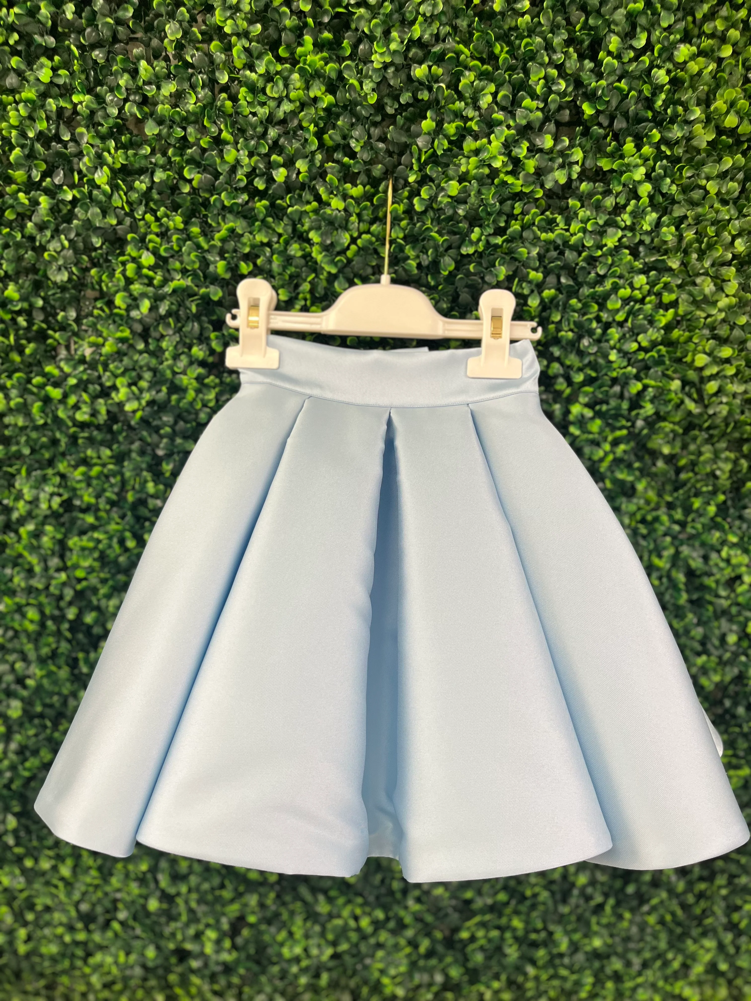 Italian Girls' Crochet Flower and Mikado Skirt Set - Image 5