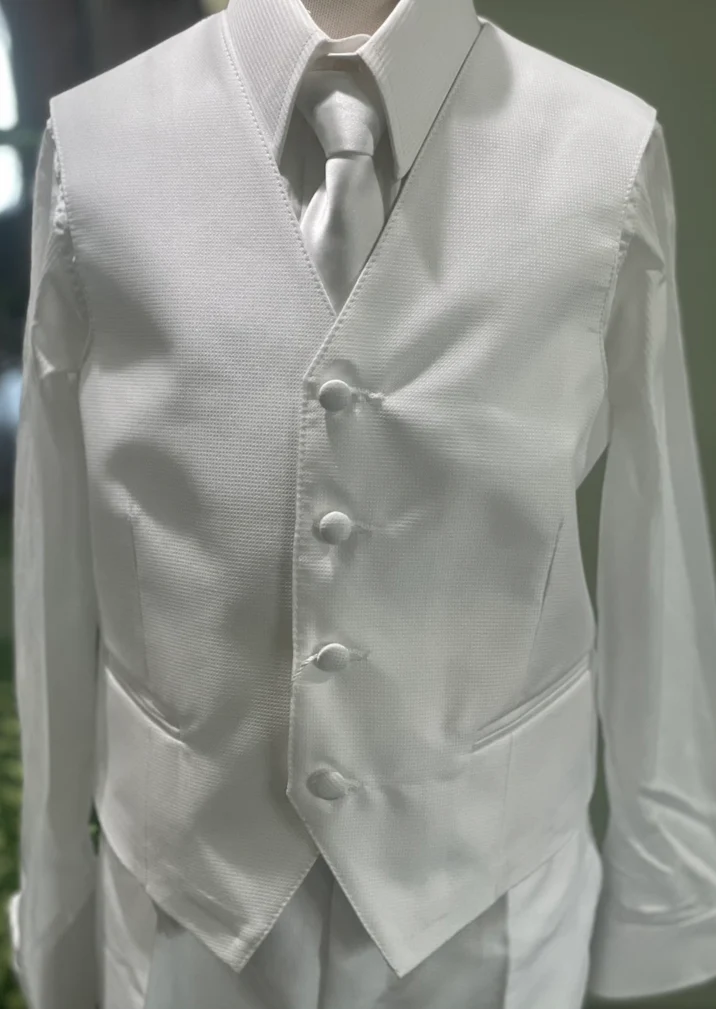 Michelina Bimbi Italian Matte SilkTextured Communion 3pc Suit - Image 13