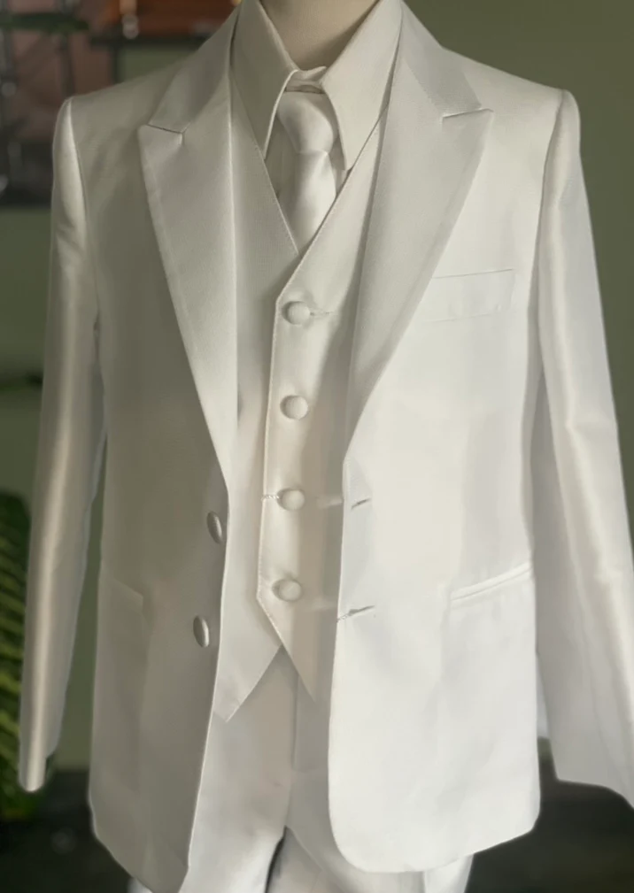 Michelina Bimbi Italian Matte SilkTextured Communion 3pc Suit - Image 18