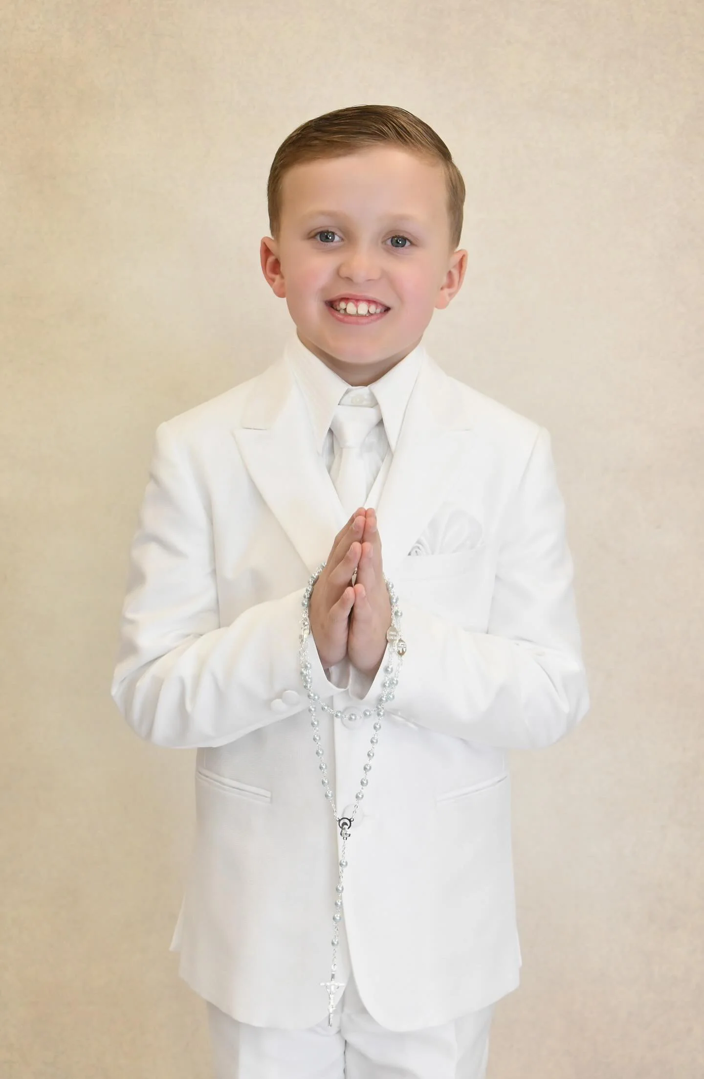 Michelina Bimbi Italian Matte SilkTextured Communion 3pc Suit - Image 20