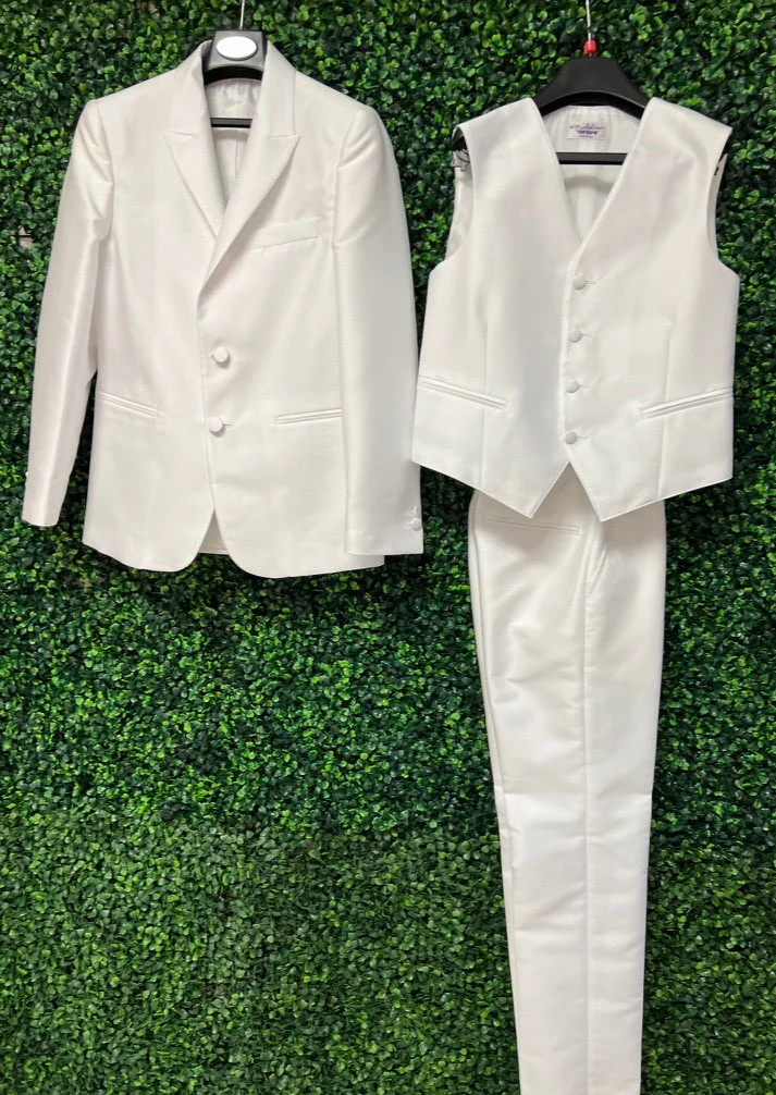 Michelina Bimbi Italian Matte SilkTextured Communion 3pc Suit - Image 4