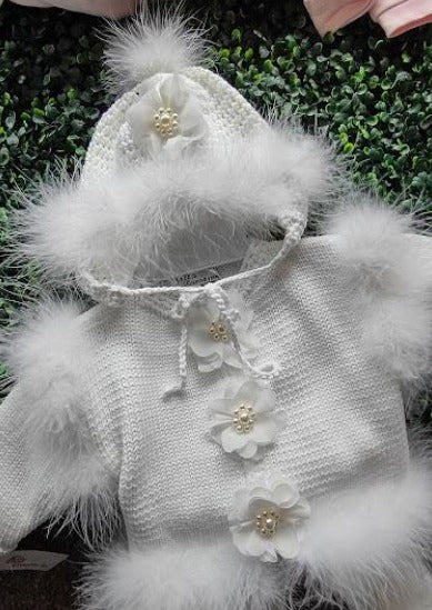 Knit and Marabou Feather Outfit - Image 3