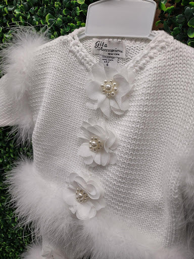 Knit and Marabou Feather Outfit - Image 4