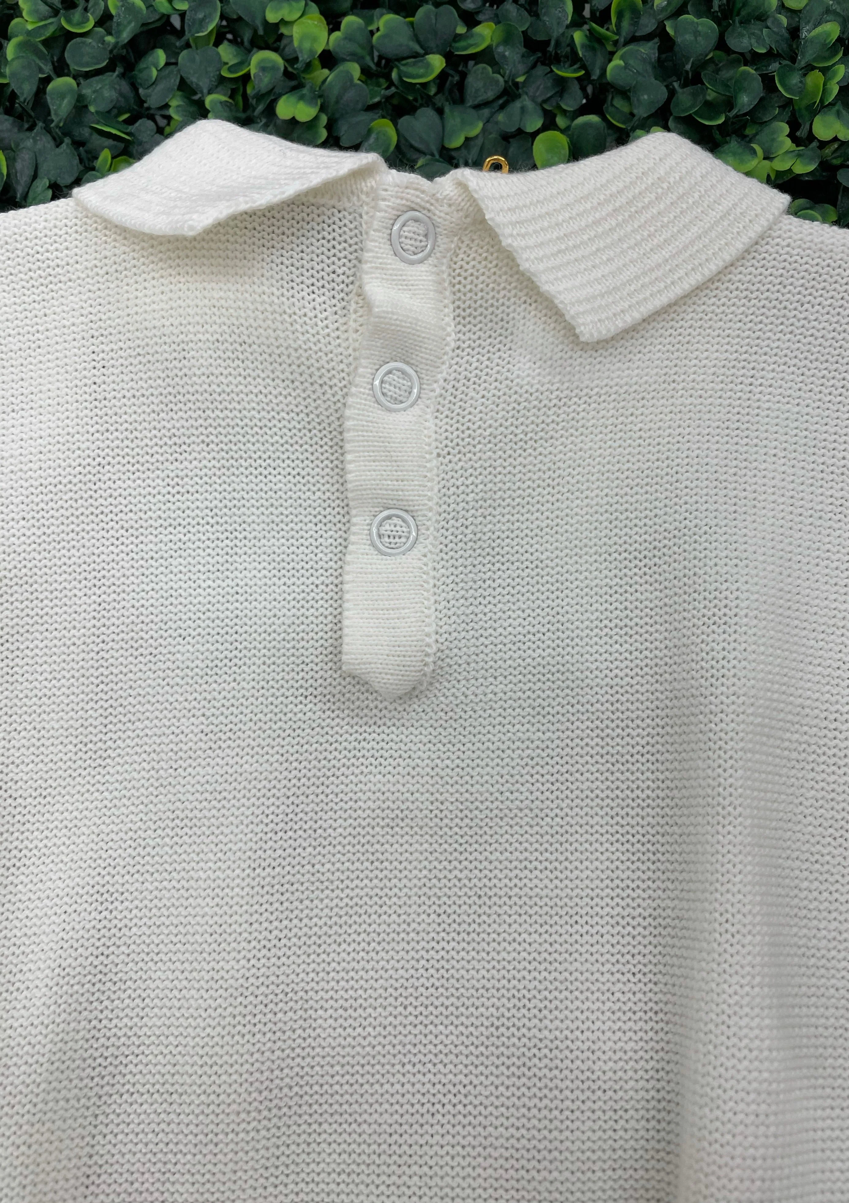 Boys Knit Cotton Christening Changing Outfit - Image 5