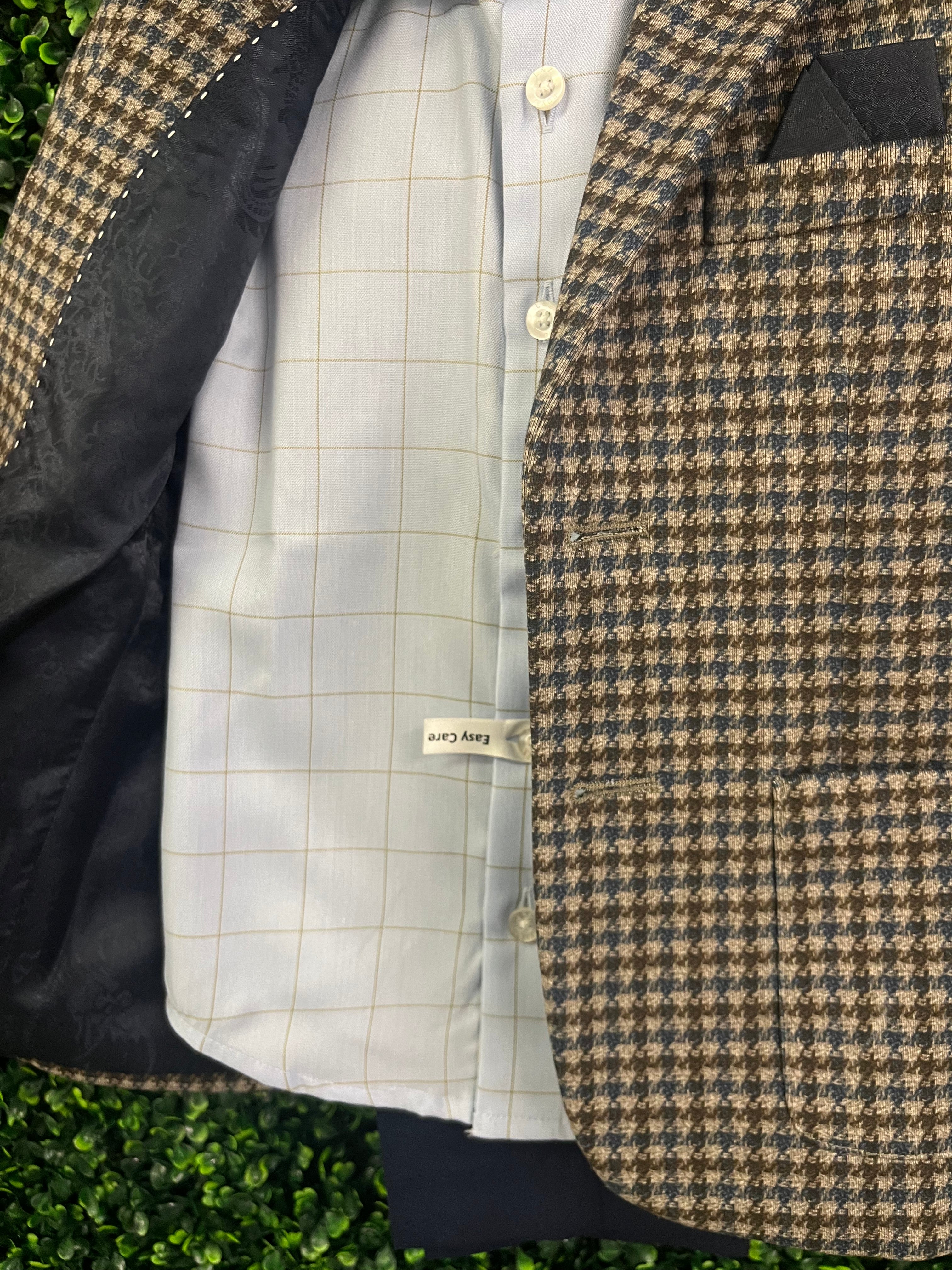 Leo & Zachary Boys Houndstooth 3 Piece Suit 5452 - Image 4