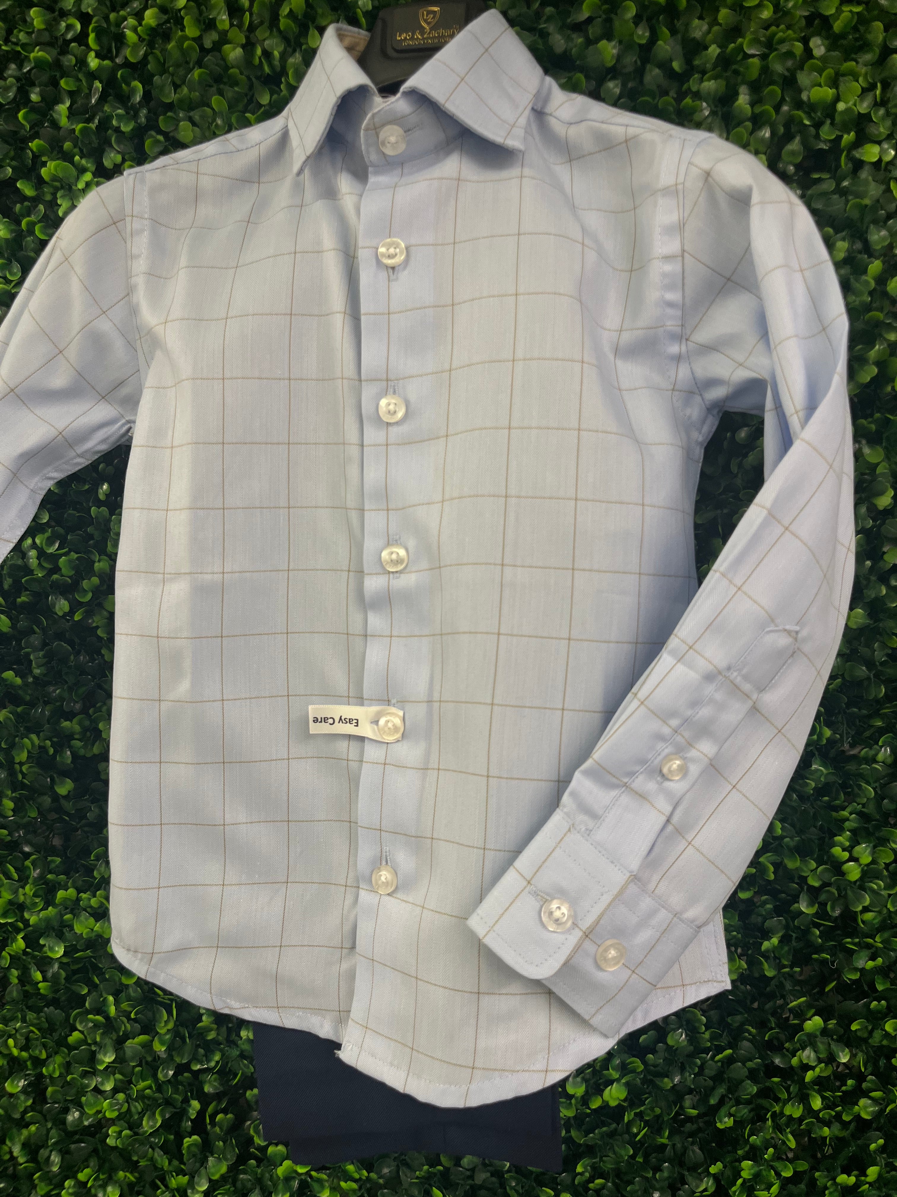 Leo & Zachary Boys Houndstooth 3 Piece Suit 5452 - Image 5