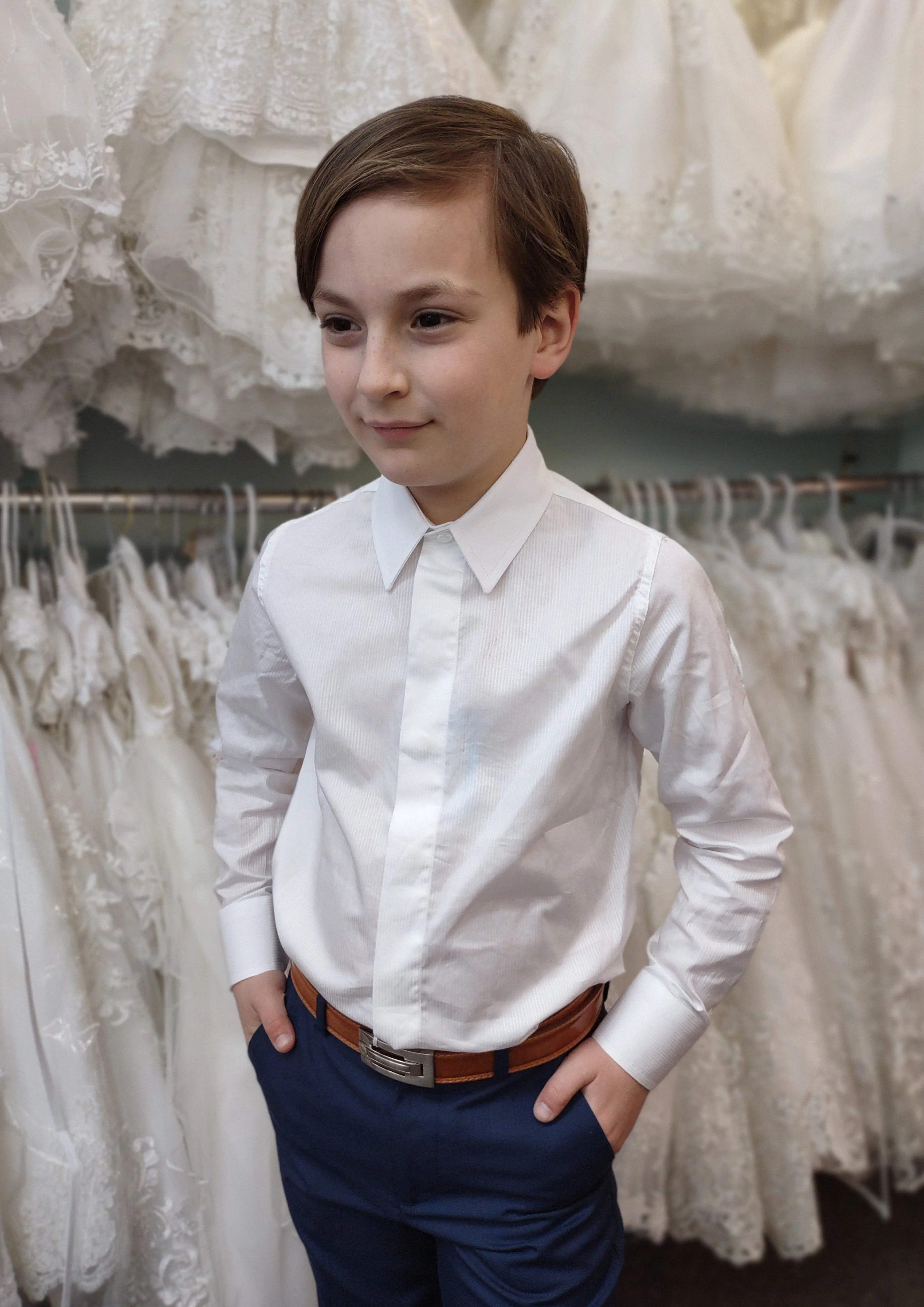 Leo & Zachary Boys Navy 3 Piece Suit - Image 10