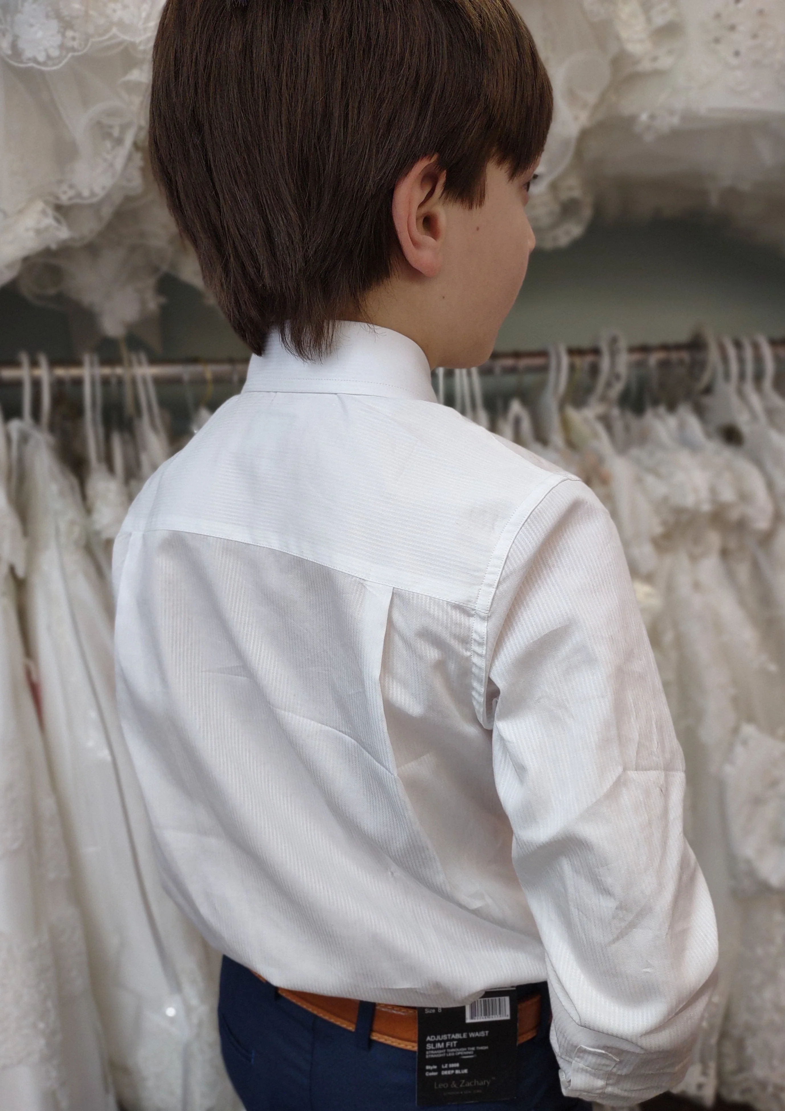 Leo & Zachary Boys Navy 3 Piece Suit - Image 11