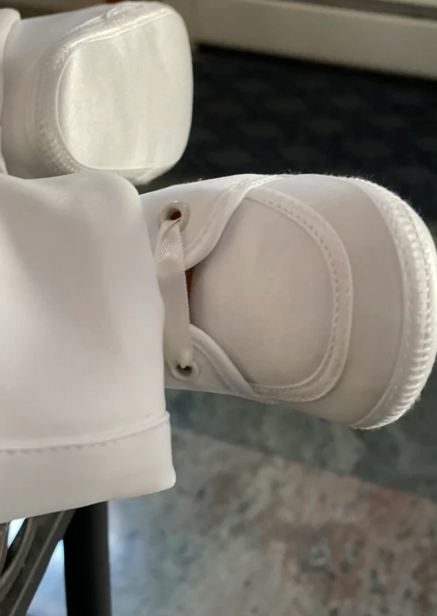 Boys Corded Satin Christening Shoes 3754 - Image 4