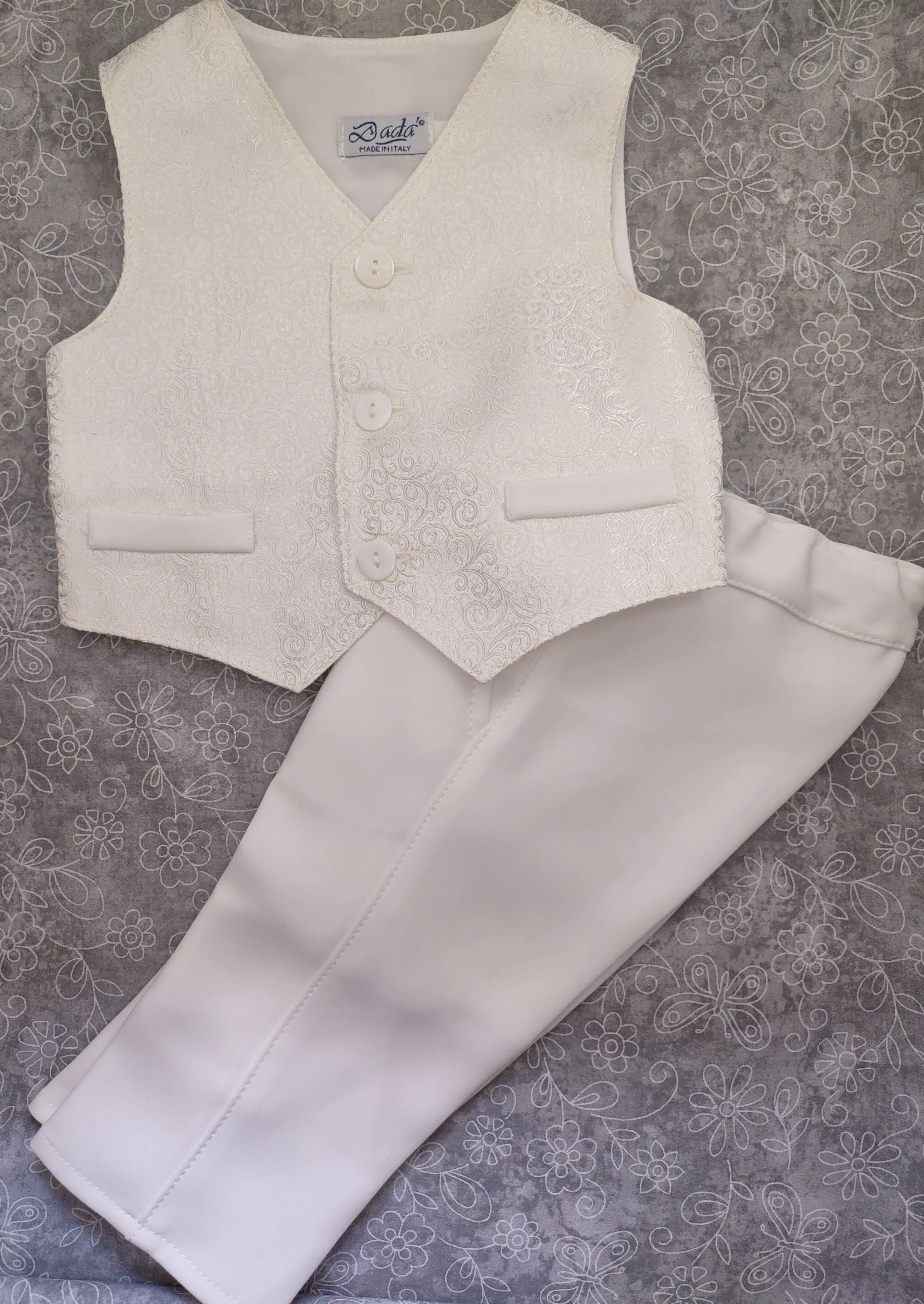 Michelina Bimbi Boys Brocade Vest Christening Outfit - Image 10