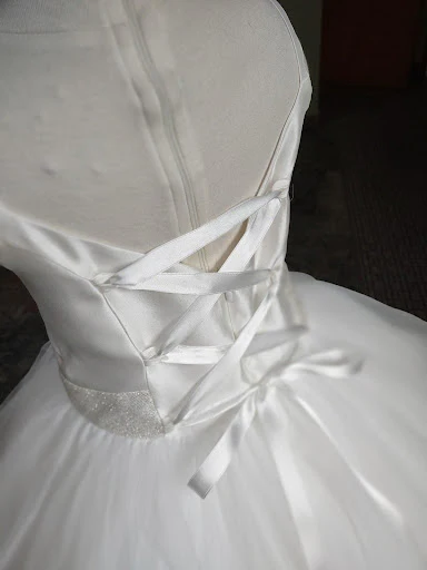 Michelina Bimbi Satin and Tulle Communion Dress with Coverlet J3009 - Image 19