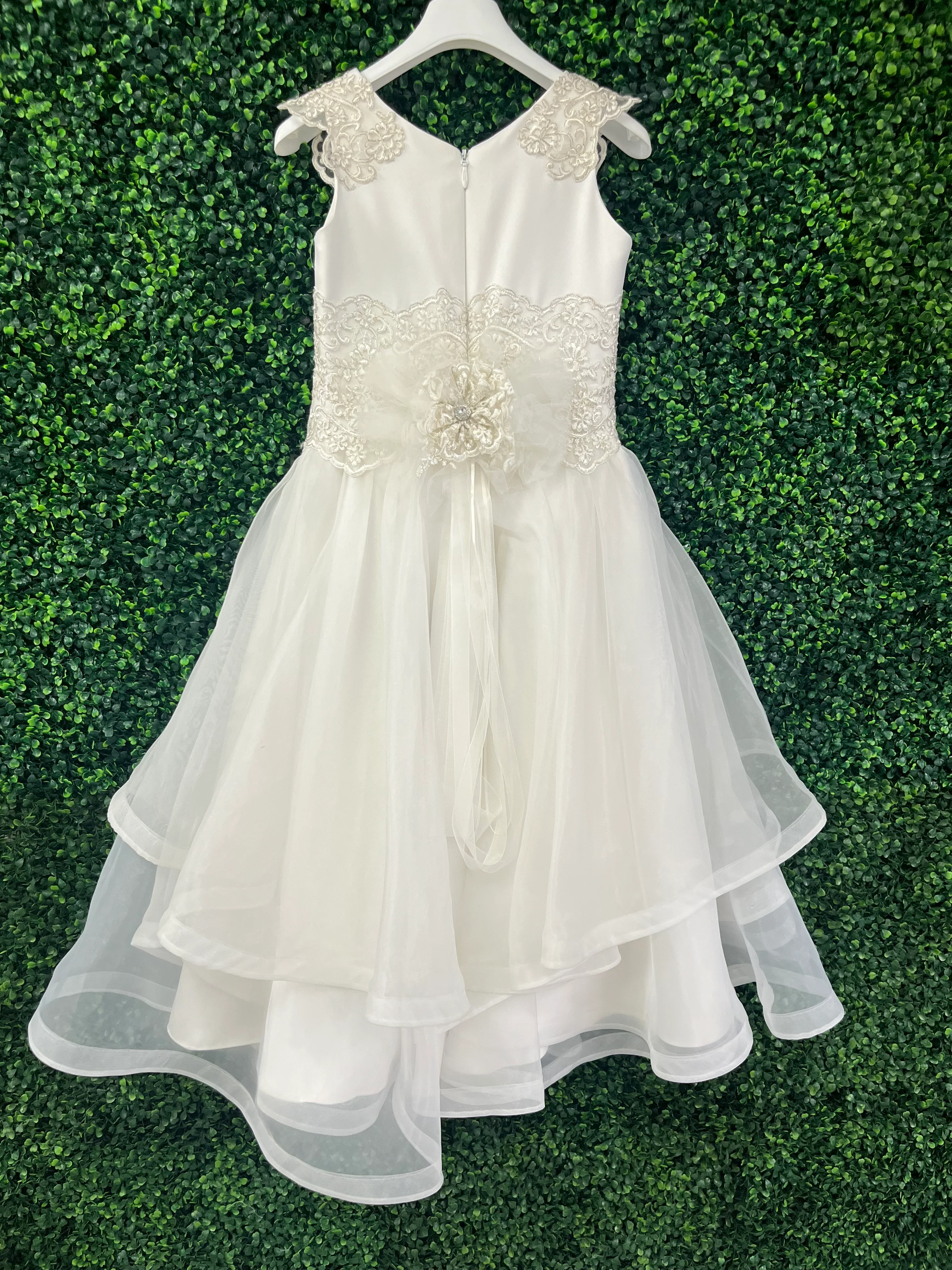 Piccolo Baccio Lace Communion Gown Adelina - Sample Sale - Image 3