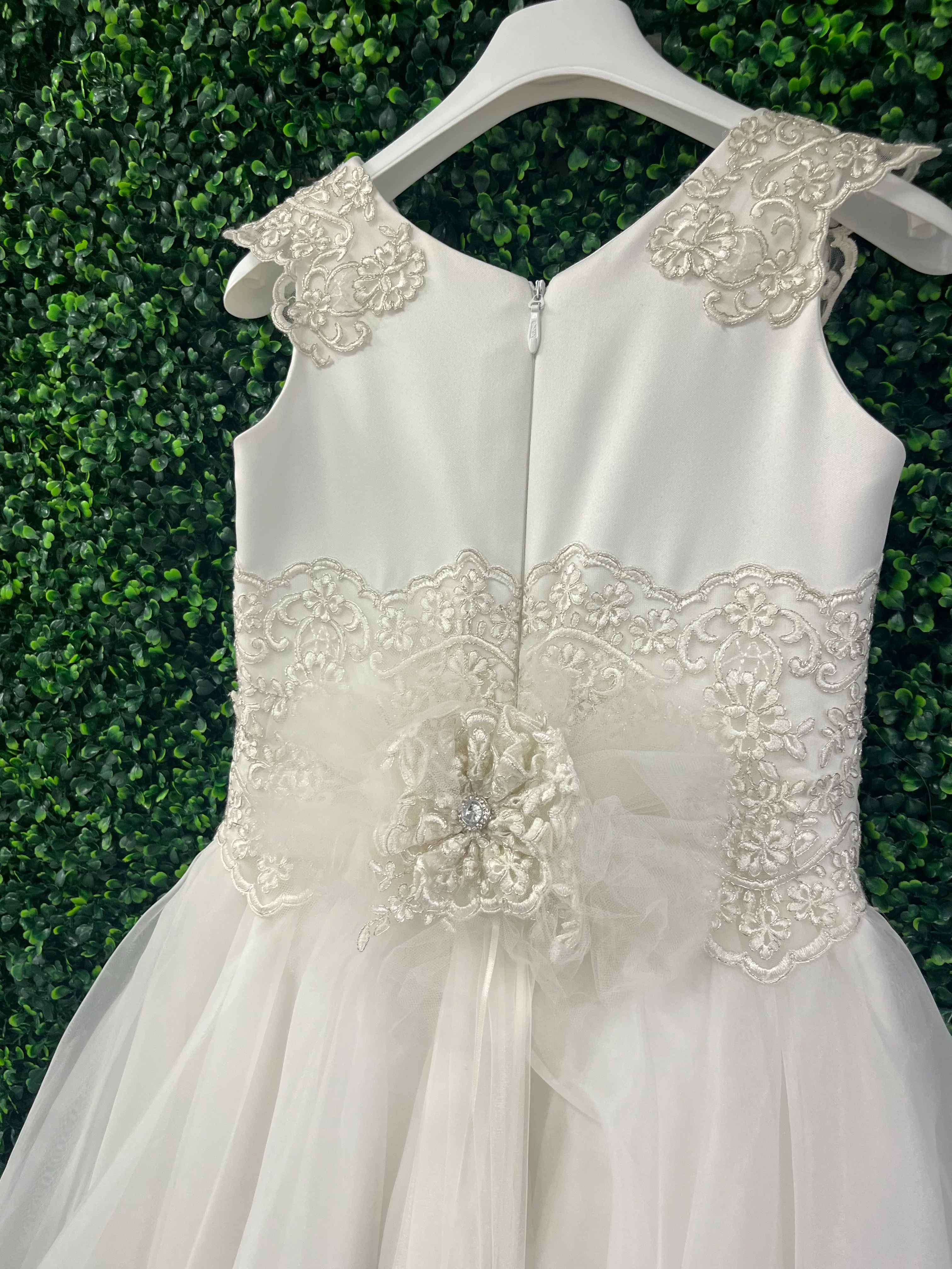 Piccolo Baccio Lace Communion Gown Adelina - Sample Sale - Image 4
