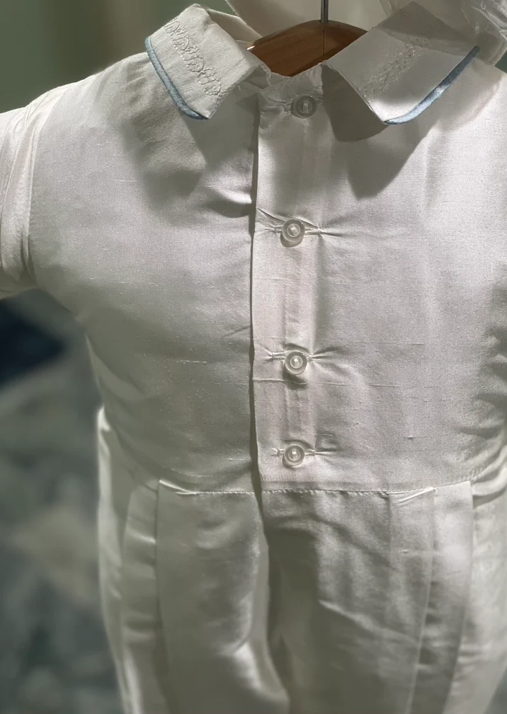 Piccolo Bacio Boys' Baptism Blue Nunzio - Image 4