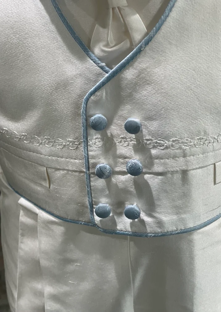 Piccolo Bacio Boys' Baptism Blue Nunzio - Image 6