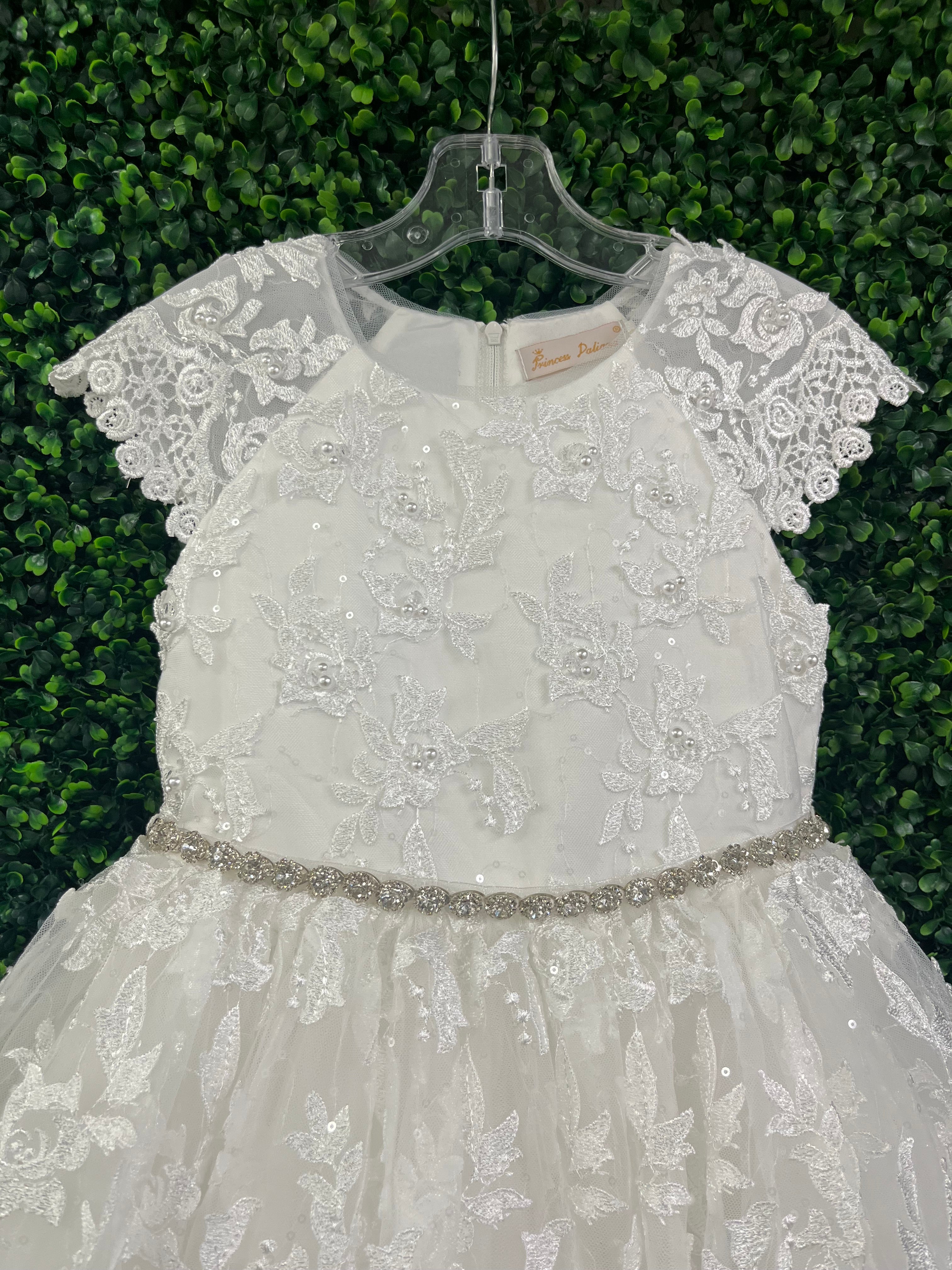 Princess Daliana 3D Floral Lace Gown - Z23116 - Image 3