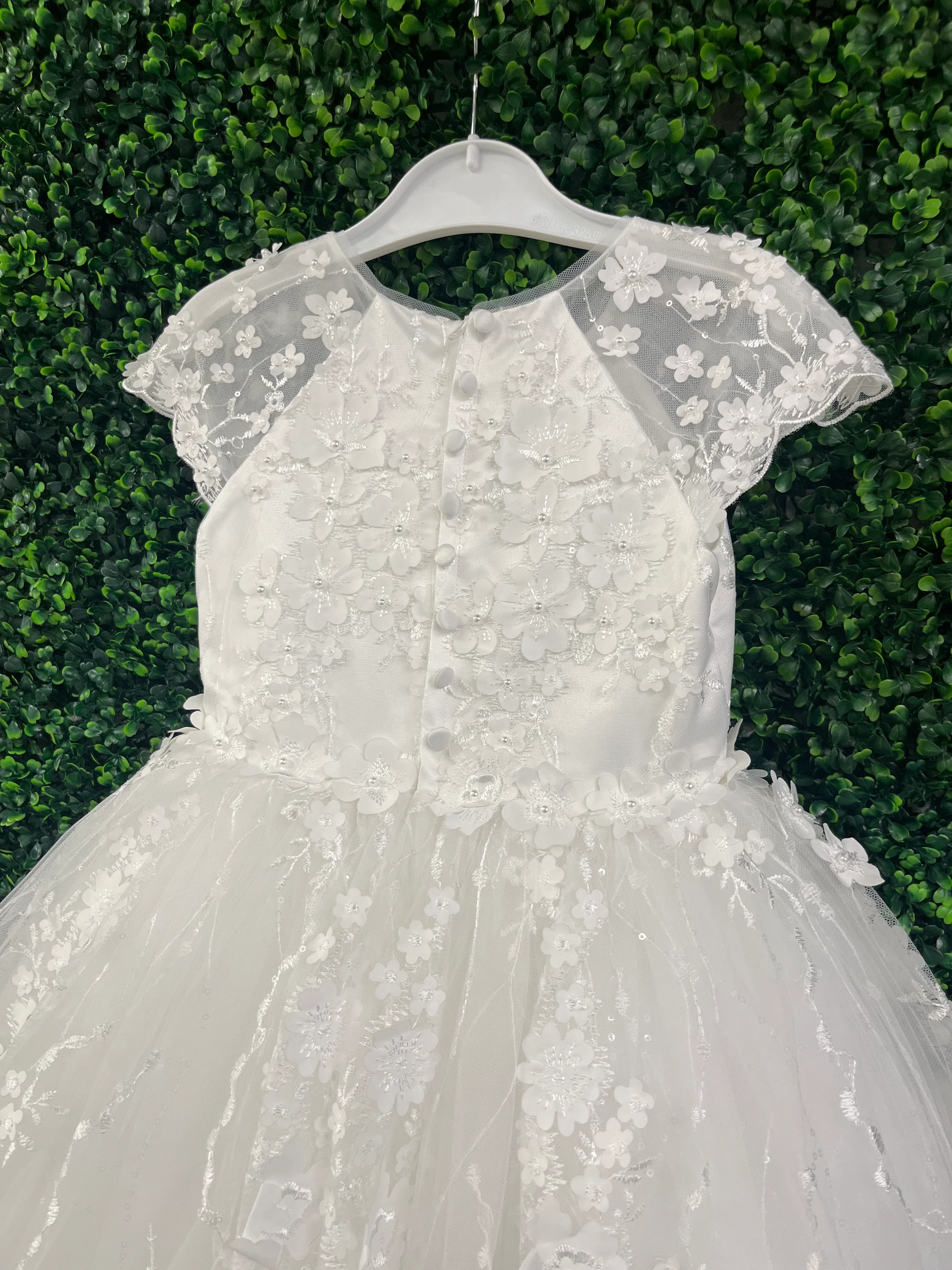 Princess Daliana 3D Flower Tea Length Gown - Z23105 - Image 4