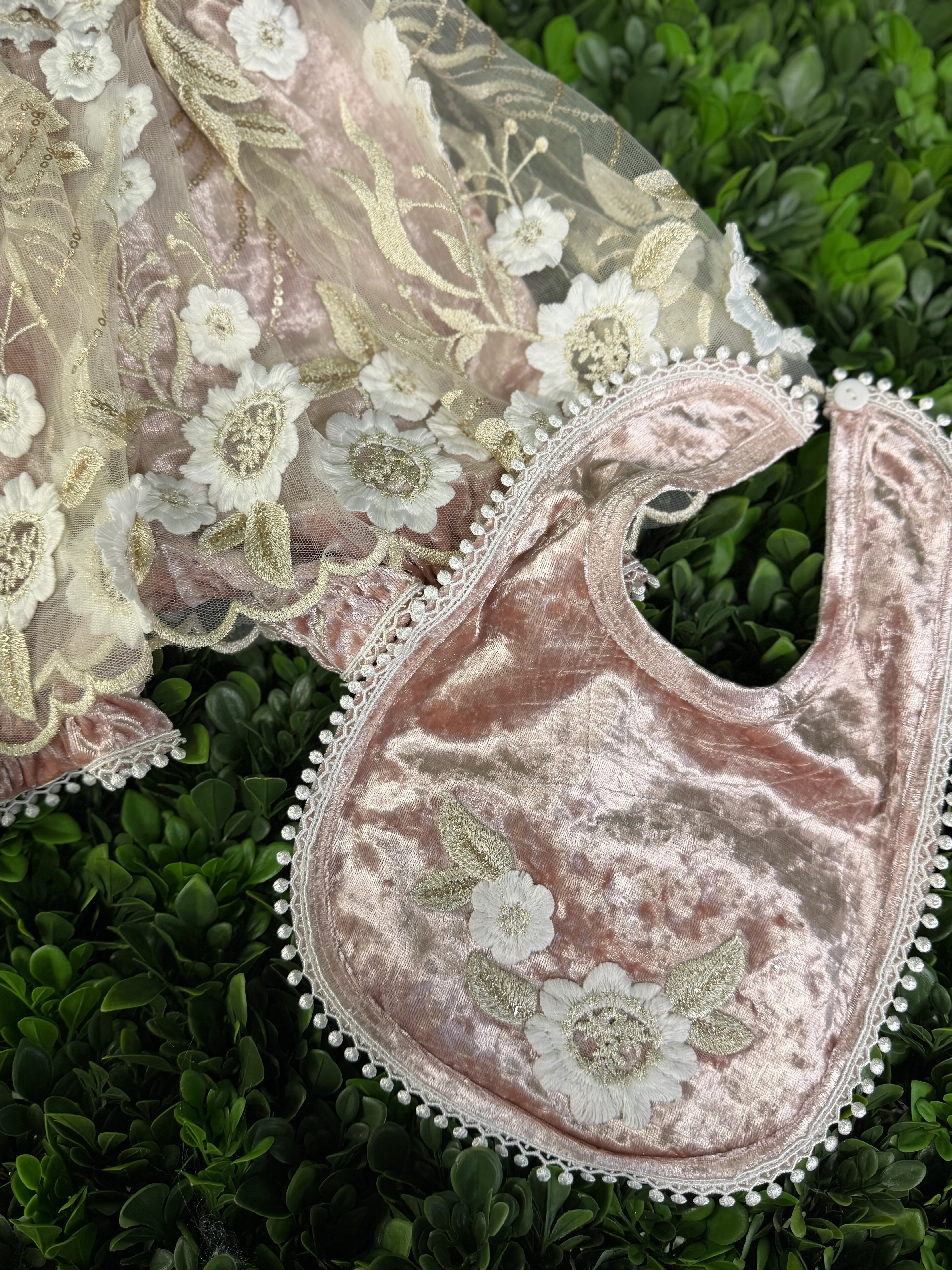 Princess Daliana Infant Girls' Velvet 2 Piece Romper- 1039 Sample Sale - Image 5