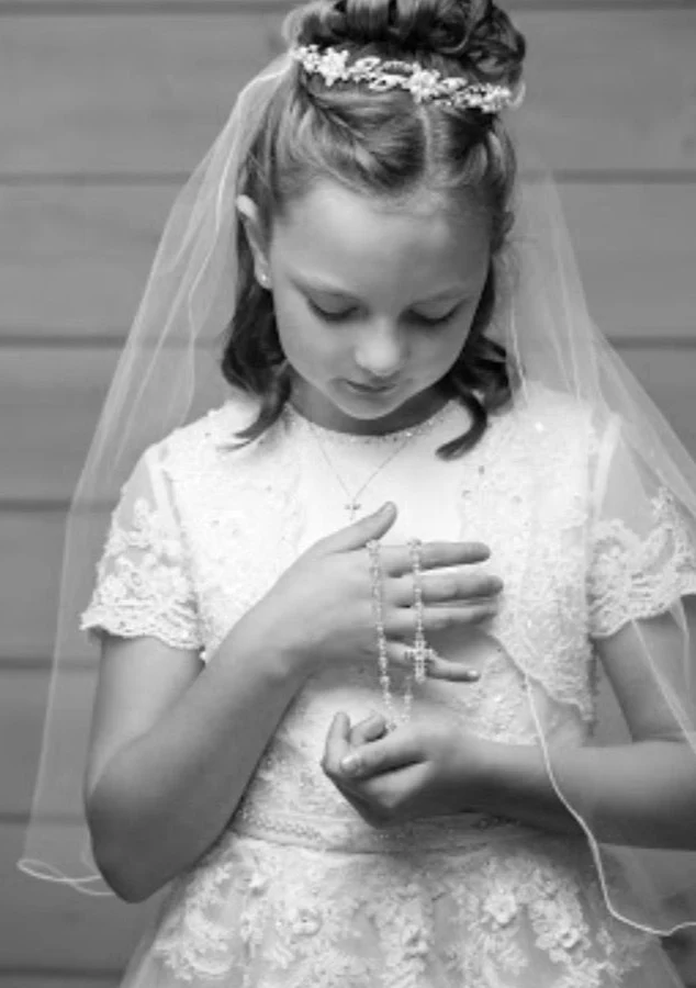 Joan Calabrese White Tea Length Lace Hem Dress 119377 - Image 3