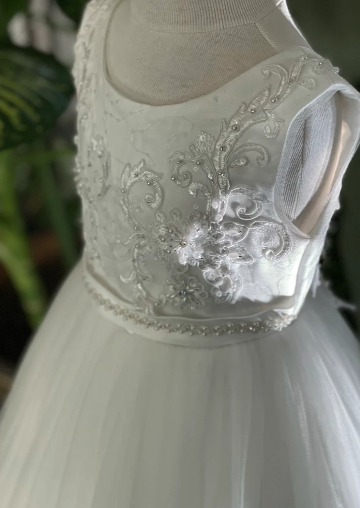 Princess Daliana Scallop Lace Dress with V-Back - 2046 - Image 5